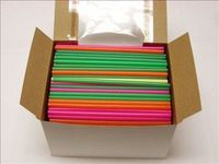 Cell-O-Core 6BPNA6/500 Assorted Fat Straw, 6" Length (6 Packs of 500)