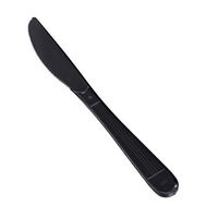 AmazonBasics Heavy-Weight Plastic Knives, Black, 500-Pack