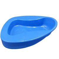 GHzzY Bedpan for Man and Woman - Plastic Bed Pans Potty Device - Smooth,Heavy Duty Bedpan for Bedridden Patient(2 Pack,Blue)