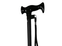 Taiwan Present Dr. Cane Adjustable Cane Lightweight Walking Stick with 360 Degree Pivoting Base, Black, 29" to 39"