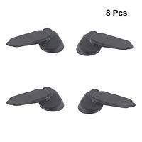 HEALLILY Heel Wedge Insert Medial Lateral Heel Insoles Supination Pronation Corrective Shoe Inserts for Foot Alignment Bow Leg Osteoarthritis Leg Correction 4 Pairs (Black)