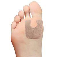 Steins Adhesive Felt Blister Pads, Bunion Pads, Relieves Pain from calluses, U-8 IPK Padding, 1/16”, 100Count