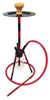 VAPOR HOOKAHS Shuttle 26” Complete Hookah Set: Portable Unique hookahs with Multi Hose Capability from a Single Hose Shisha Pipe to 2 or 3 Hose Multi Hose narguile Pipes (Vapor Brand Hookah) (Red)