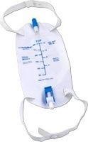 ZRLB500H - ReliaMed Premium Flocked Back Leg Bag with Flip Valve, 500 mL