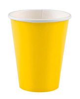 Sunshine Yellow Paper Cups| 9 oz. | Pack of 8| Party Supply