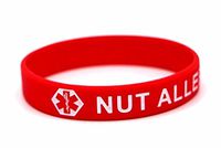 Nut Allergy Bracelet - Nut Allergy Medical Alert id Bracelet Emergency Wristband (NAB-117)