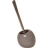 EVIDECO 6631165 Bathroom Free Standing Toilet Bowl Brush and Holder PISE, Taupe