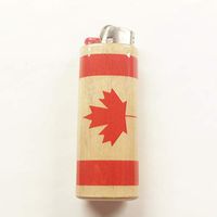 Canadian Flag Lighter Case Holder Sleeve Cover Fits Bic Lighters