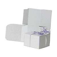 JAM PAPER Open Lid Gift Boxes - 3 x 3 x 2 - White - Sold Individually