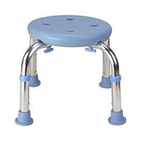 Bathroom Accessories Bathroom Stool Elderly Pregnant Women Children's Anti-Skid Bath Stool Plastic Non-Rust Stool Height Adjustable Bench Bathroom Stool (Color : Blue)