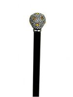 Unisex Crown Jewel Knob Cane High Gloss Black  -Affordable Gift! Item #DHAR-9139200