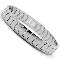 Accents Kingdom Men's Razar Magnetic Tungsten Carbide Link Golf Bracelet 8.0"