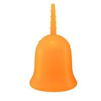 FTXJ Female Period Menstrual Cup Feminine Hygiene Cups Alternative Protection for Sanitary Napkins and Tampons (Orange, L)