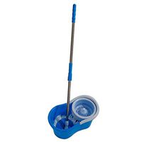 Binlin Mop,360° Spin Mop with Bucket & Dual Mop Heads Magic Spinning Mop Cleaning System for Home Kitchen Floor Cleaning