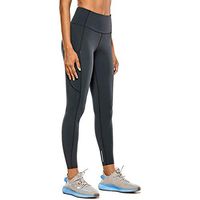 Meikosks Women's Nude Hidden Pocket Yoga Pants High Waist Leggings Tight Fitness Pants