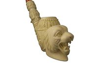 Meerschaum Pipe - TIGER from Master Carver Sevket - Tobacco Smoking Pipe Hand Made from the Finest Block Meerschaum - New