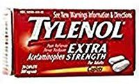 Tylenol Extra Strength for Pain Releif and Reducing Fevers 24 Caplets (1 Box Only)
