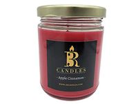 3R Candles Apple Cinnamon Scented Candle Soy/Paraffin Wax Glass jar - Fall Home Decor Gifts for Holiday & Christmas Season - Essential Autumn Gift Ideas
