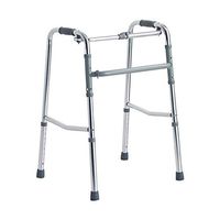 LHQ-HQ Folding Walking Aid, Lightweight & Adjustable Mobility Aid for Elderly, Disabled, Handicapped Or Injured, Slip-Resistant Rubber Walker Non-Slip Walking Stick with Hospital