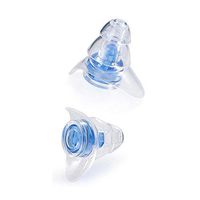 JapanAmStore 1 Pair Soft Silicone Ear Plugs Ear Protection Reusable Music Earplugs Noise Reduction for Sleep DJ Bar (Blue)