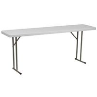 18''W x 72''L Granite White Plastic Folding Training Table [RB-1872-GG] Computer, Electronics