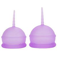 Dappre Silicone Cup Women Menstrual Cup 2PCS
