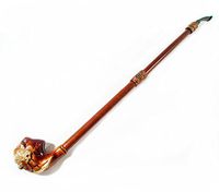 NEW Exclusive EXTRALONG Tobacco Smoking DRAGON Pipe 25'' Handcrafted Pear Root Handcrafted