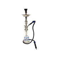 Alchemy Hookah 32” 100% Authentic Egyptian Full Size Hookah Pipe Set (Blue Stripe)