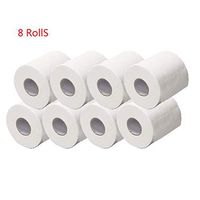 Cithy 3-Ply Paper Towel Rolls, White Tissues Paper Hand Towels,Toilet Roll Paper 350 Feet Per Roll, 8 Rolls Per Case,Home Hollow Replacement Paper 8/10/12/24 Roll (White 8 Rolls)