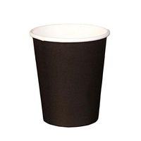 100 PCS Coffee Paper Cup 8 oz Disposable Paper Cup Black