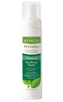 Medline Remedy Phytoplex Hydrating Cleansing Foam, No-Rinse Body Wash and Shampoo, Sulfate-Free, 8 Fluid Ounce