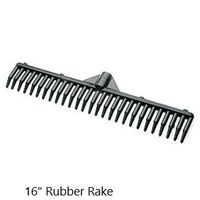 Sweepa Rubber Broom. Various Poles and Head Sizes Available. Dutch Rubber Broom, with Squeegee. BONUS Cleaning Cloth with EVERY Purchase. (16" Rake Head)