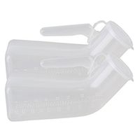 Transparent 1000ml Car Travel Camping Men's Male Pee Urinal Bottle Emergency Toilet Pack of 2