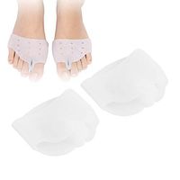 1 Pair Hallux Valgus Corrector, Bunion Straightener Hallux Valgus Corrector Toe Protector Pain Relief Toe Spacers Separators for Quickly Alleviating Pain After Yoga & Sports Activities(White)