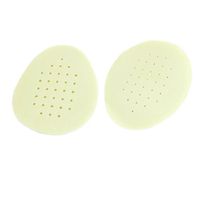 Water & Wood Silicone Gel Metatarsal Forefoot Hole Design Elastic Inserts Half Insole 2 PCS