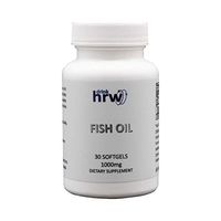 DrinkHRW Omega Fatty Acids Fish Oil, 30 Softgels 1000mg, Cardiovascular and Longevity Support Supplement