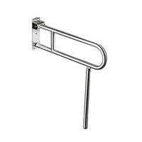 Toilet Handrails Bathroom Safety Assist Frame Foldable Stainless Steel Toilet Armrest Toilet Toilet Safety Anti-Skid Railing Toilet Safety Frames Rails (Color : Silver, Size : 624526cm)