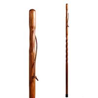 Trail Blazer by Brazos 55" Twisted Wood Walking Stick, Made in the USA, Tan