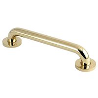 Kingston Brass DR514122 Meridian inch Decorative Ada Grab Bar, 12", Polished Brass