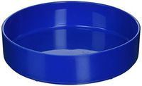 Sammons Preston High-Sided Dish, Blue, Durable Melamine Plastic Plate has 7.75" Diameter & 1.75" High Sides, Can Serve as Bowl or Scooping Aid, Independent Eating Tool for The Elderly, Disabled