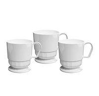 Party Essentials Deluxe/Elegance Hard Plastic 8-Ounce Coffee Cups (50-Count, White)
