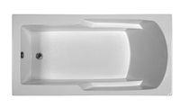 Reliance Baths R6634ERRS-W Rectangular 66 x 34 in. Soaking Bathtub with End Drain44; White Finish
