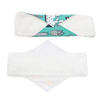 VANKOA 2 Pcs Reusable Sanitary Pads Bamboo Cloth Washable Menstrual Pads Skin Care