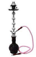 Hookah 28" Black 1 hose shisha nargila lounge smoking pipe glass water Vase