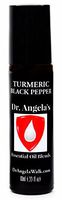 Dr. Angela Walk Turmeric Black Pepper Therapeutic Grade Essential Oils | Muscle and Joint Pain | Inflammation Support | Migraine and Headache Relief Roll-On Bottle (10 ml)