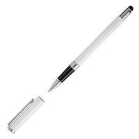 FORAY Stylus And Pen, With Cap, Medium Point, 1.0 mm, White