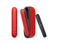 [PU Case for IQOS 3.0] Electronic Cigarette Soft Holder Pocket Charger Cover Full-Protective Case from Impact, Dust, Scratch (Red)