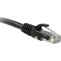 6IN CAT6 Black Boot Patch Cable
