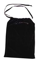 10 x 13 Drawstring Velvet Bag - Black