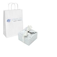 Sparkles Make It Special 50-pcs Medium Ribbon Favor Candy Boxes Wedding Gift Candy Boxes Silver